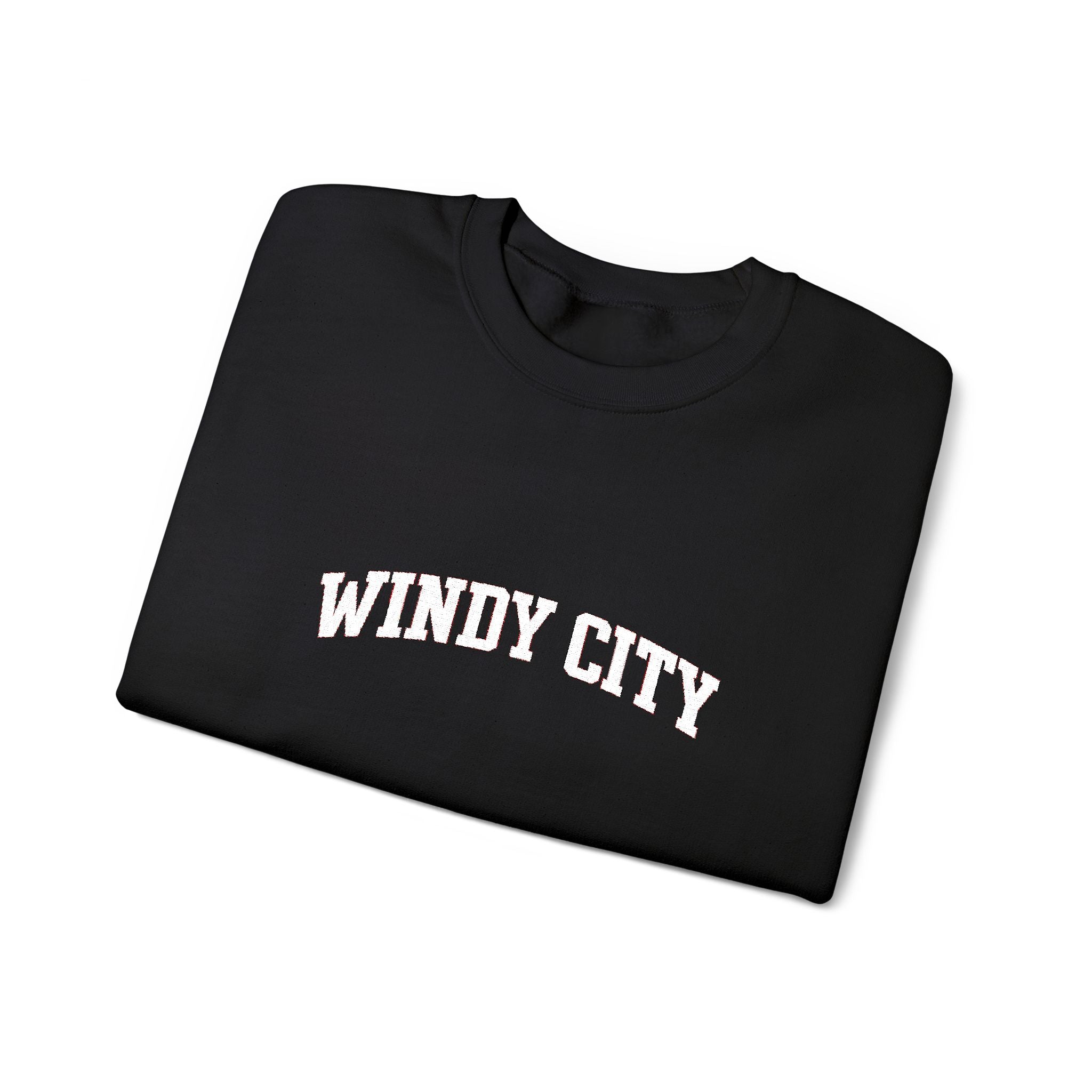 Windy City Crewneck Sweatshirt - Chicago Retro Arch Graphic