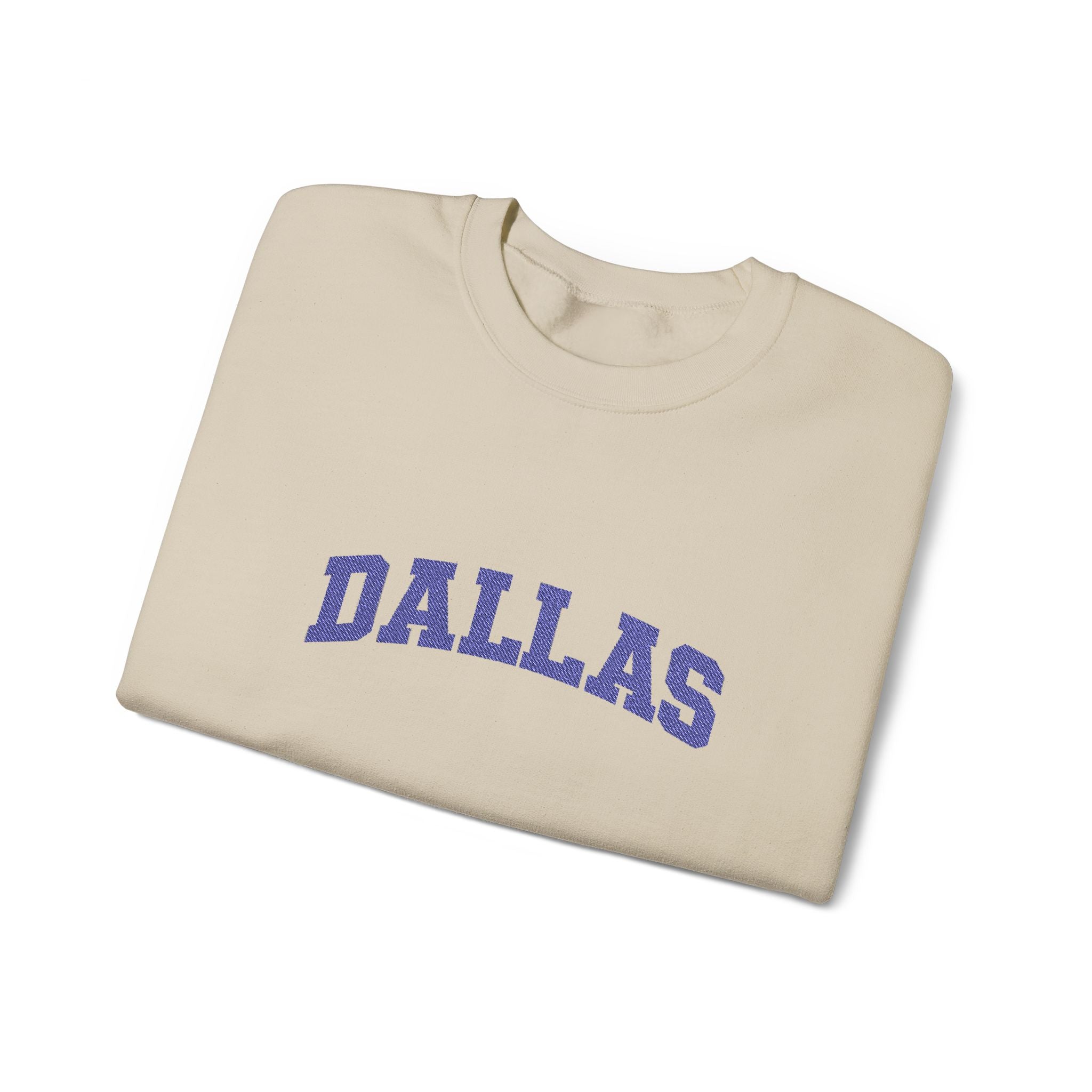 Dallas Retro Crewneck Sweatshirt — Vintage Collegiate Graphic