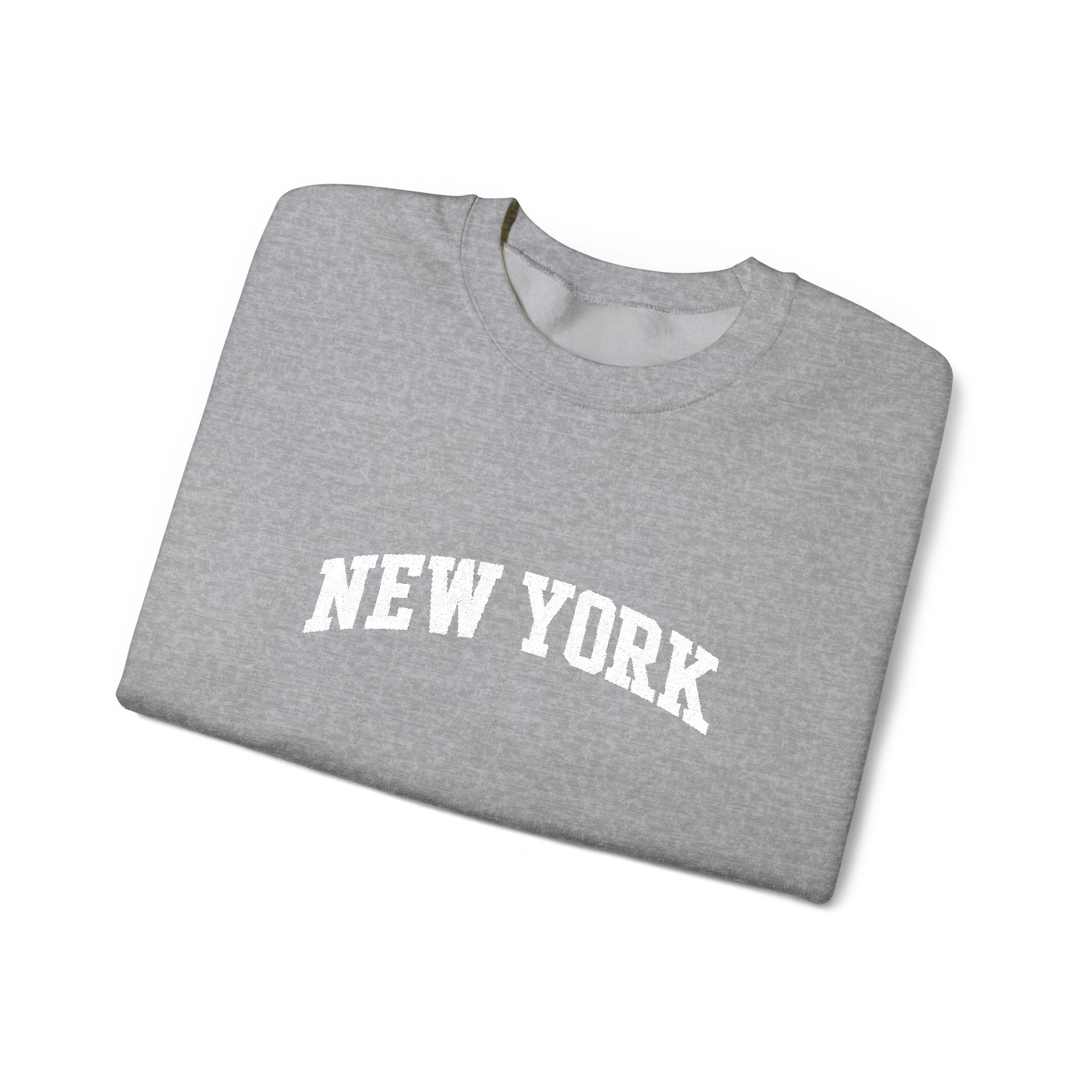 New York Crewneck Sweatshirt — Classic Collegiate City Pullover