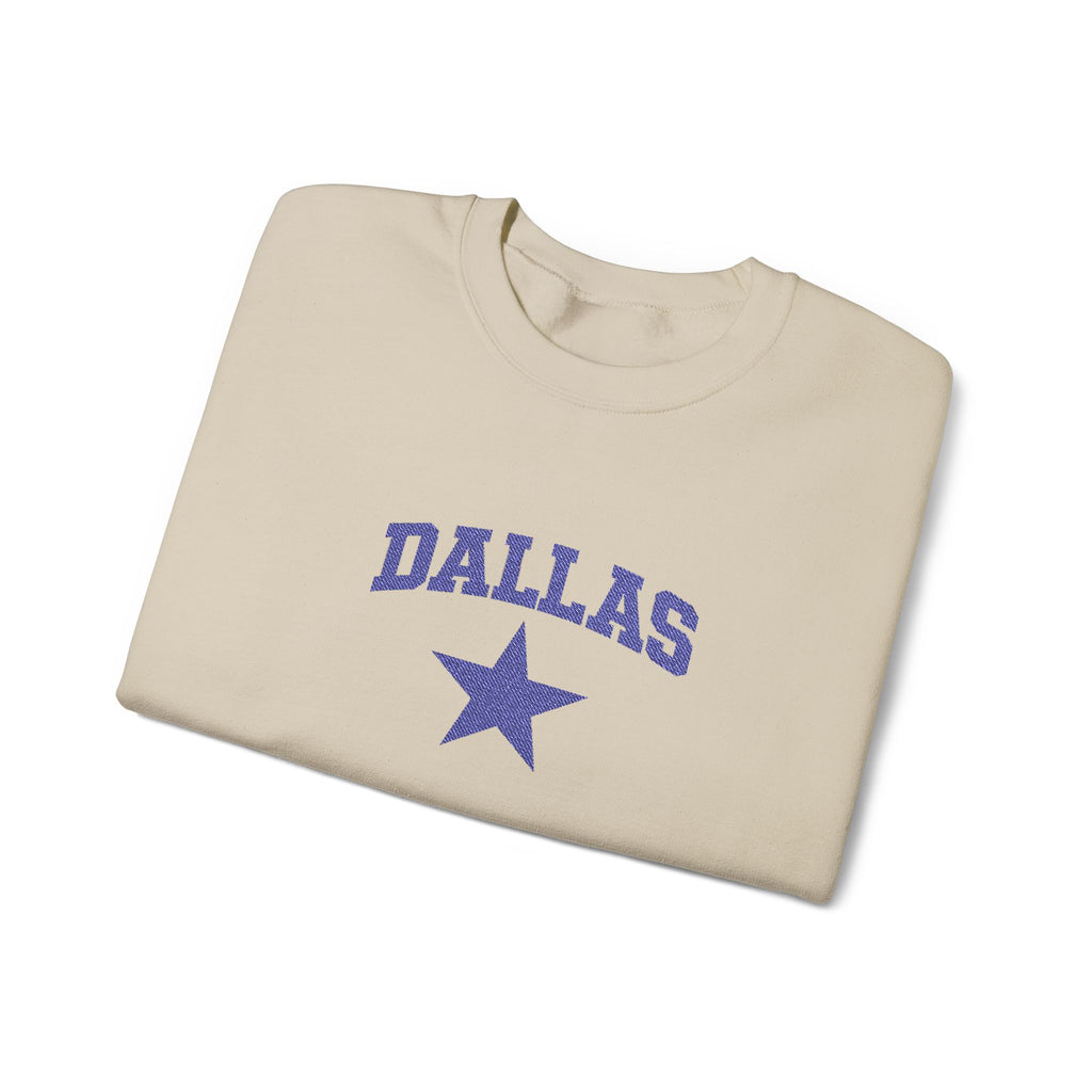 Dallas Star Crewneck Sweatshirt — Vintage Collegiate Pullover