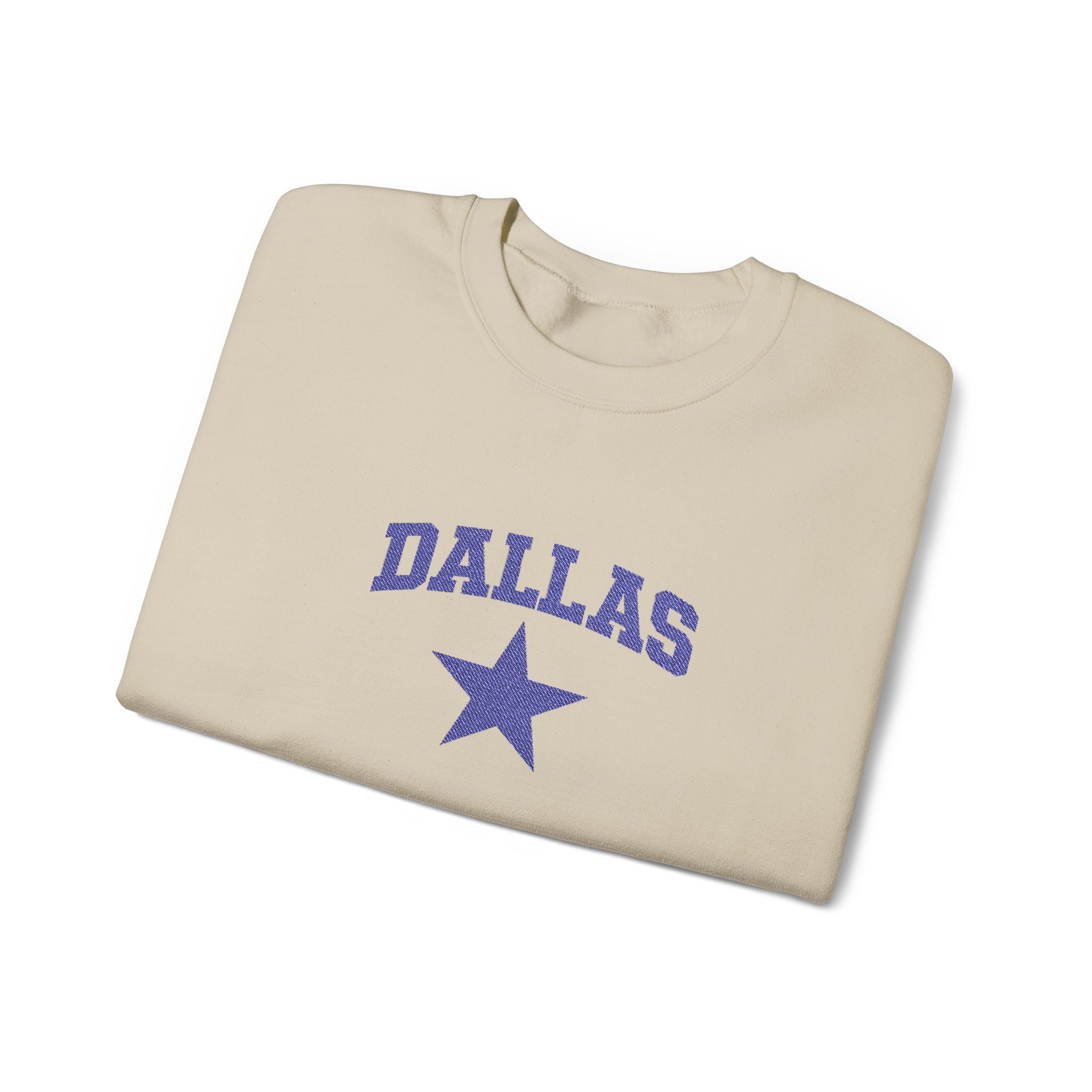 Dallas Star Crewneck Sweatshirt — Vintage Collegiate Pullover