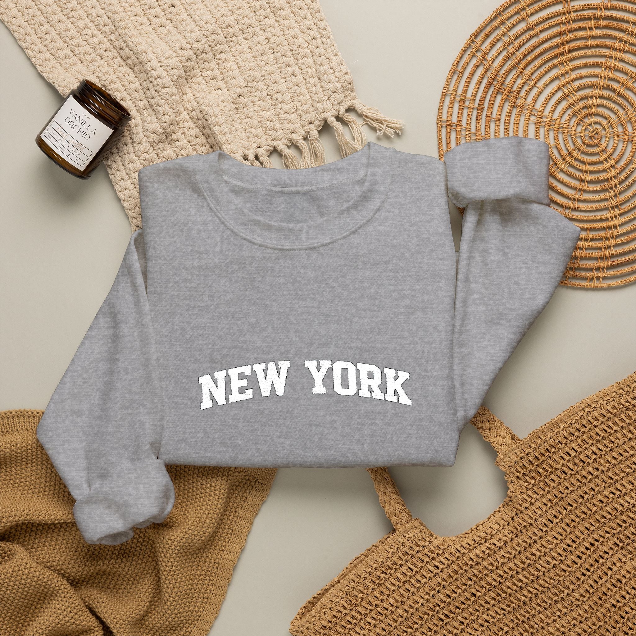 New York Arch Logo Sweatshirt — Cozy City Crewneck
