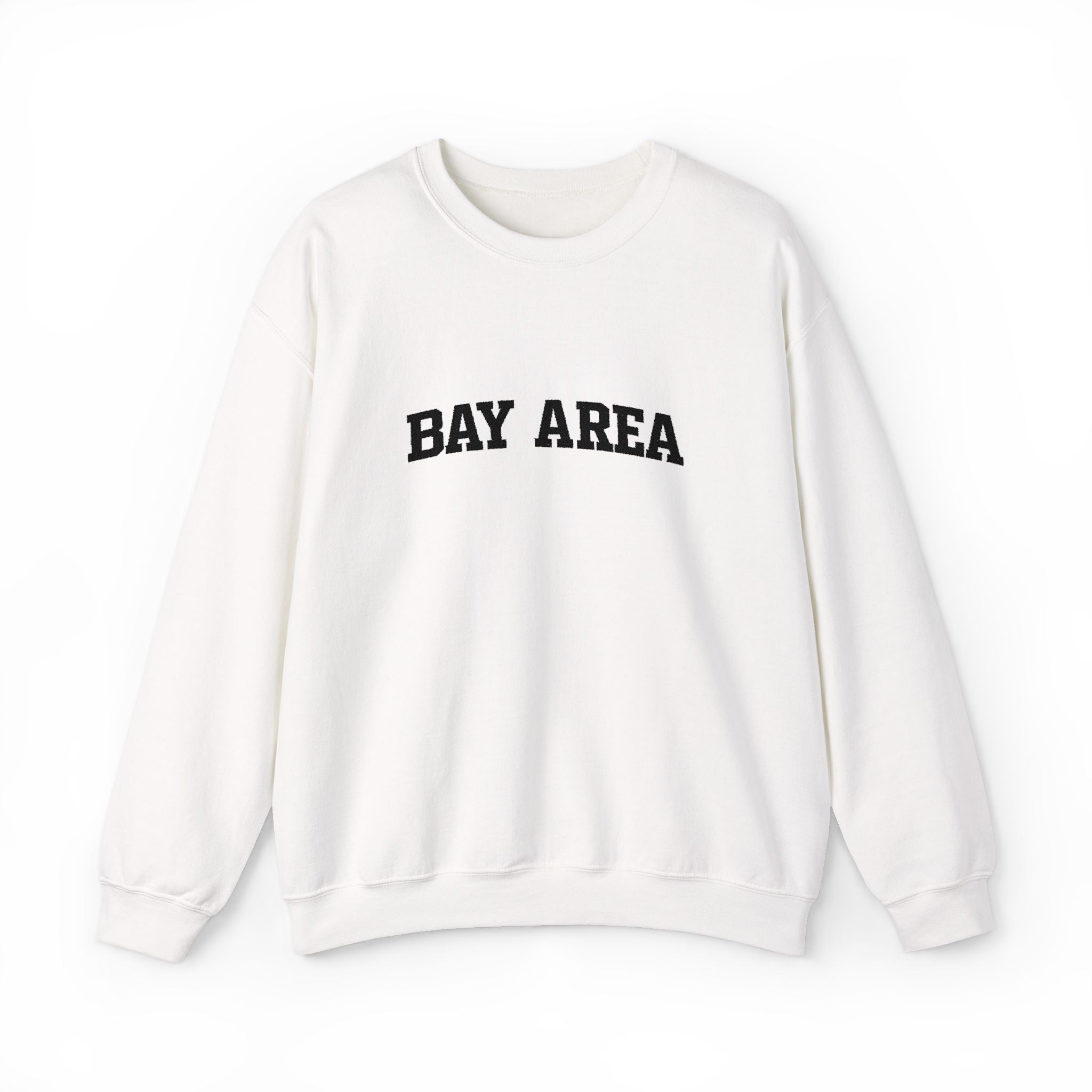Bay Area Crewneck Sweatshirt - Cozy White Pullover