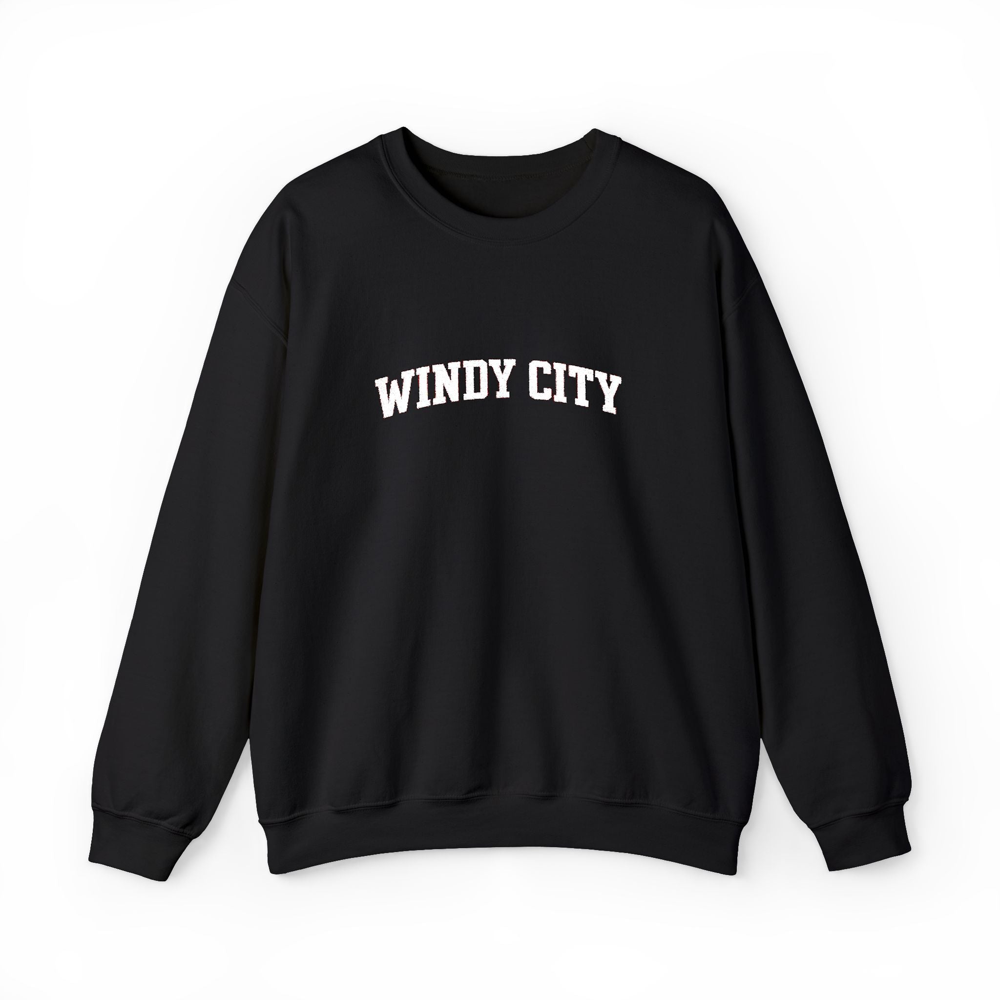 Windy City Crewneck Sweatshirt - Chicago Retro Arch Graphic