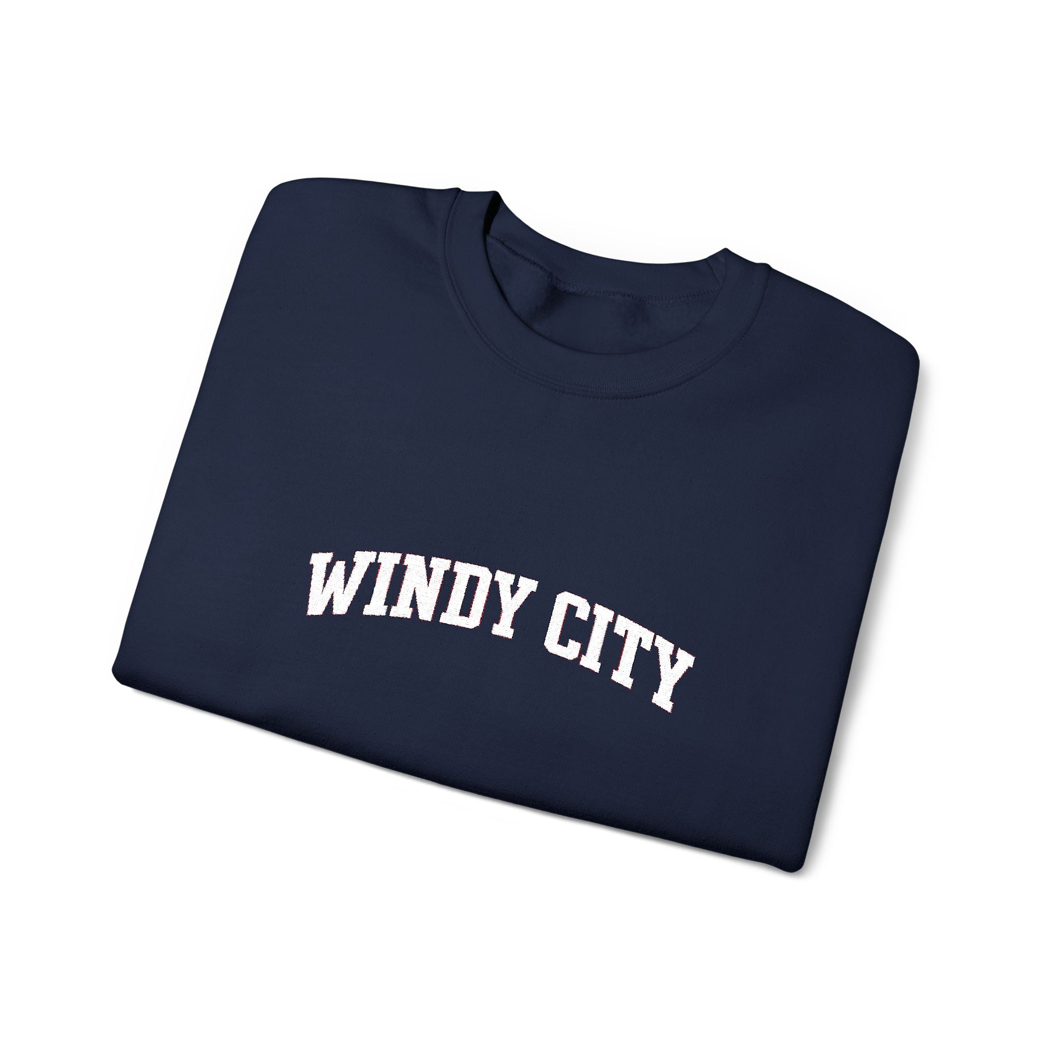 Windy City Crewneck Sweatshirt - Chicago Retro Arch Graphic