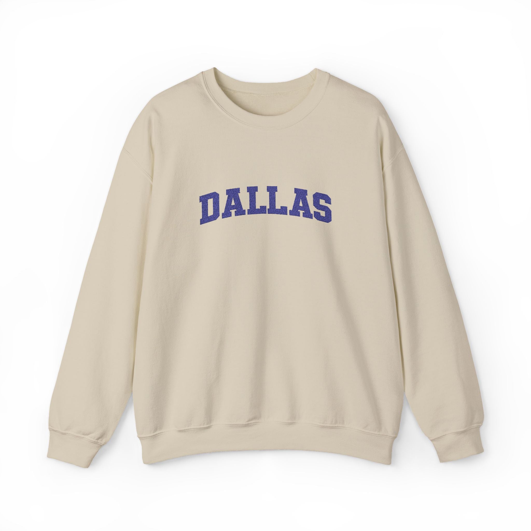 Dallas Retro Crewneck Sweatshirt — Vintage Collegiate Graphic