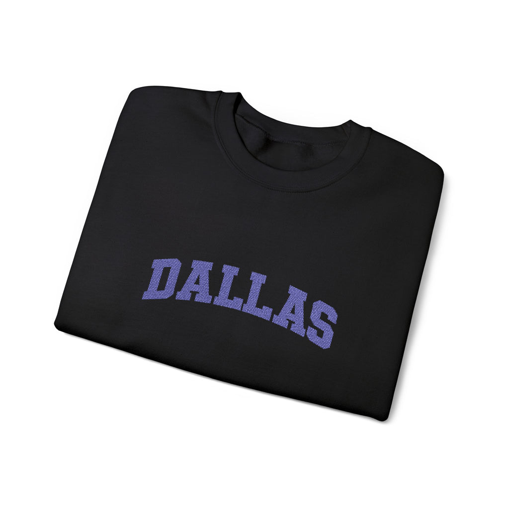 Dallas Retro Crewneck Sweatshirt — Vintage Collegiate Graphic