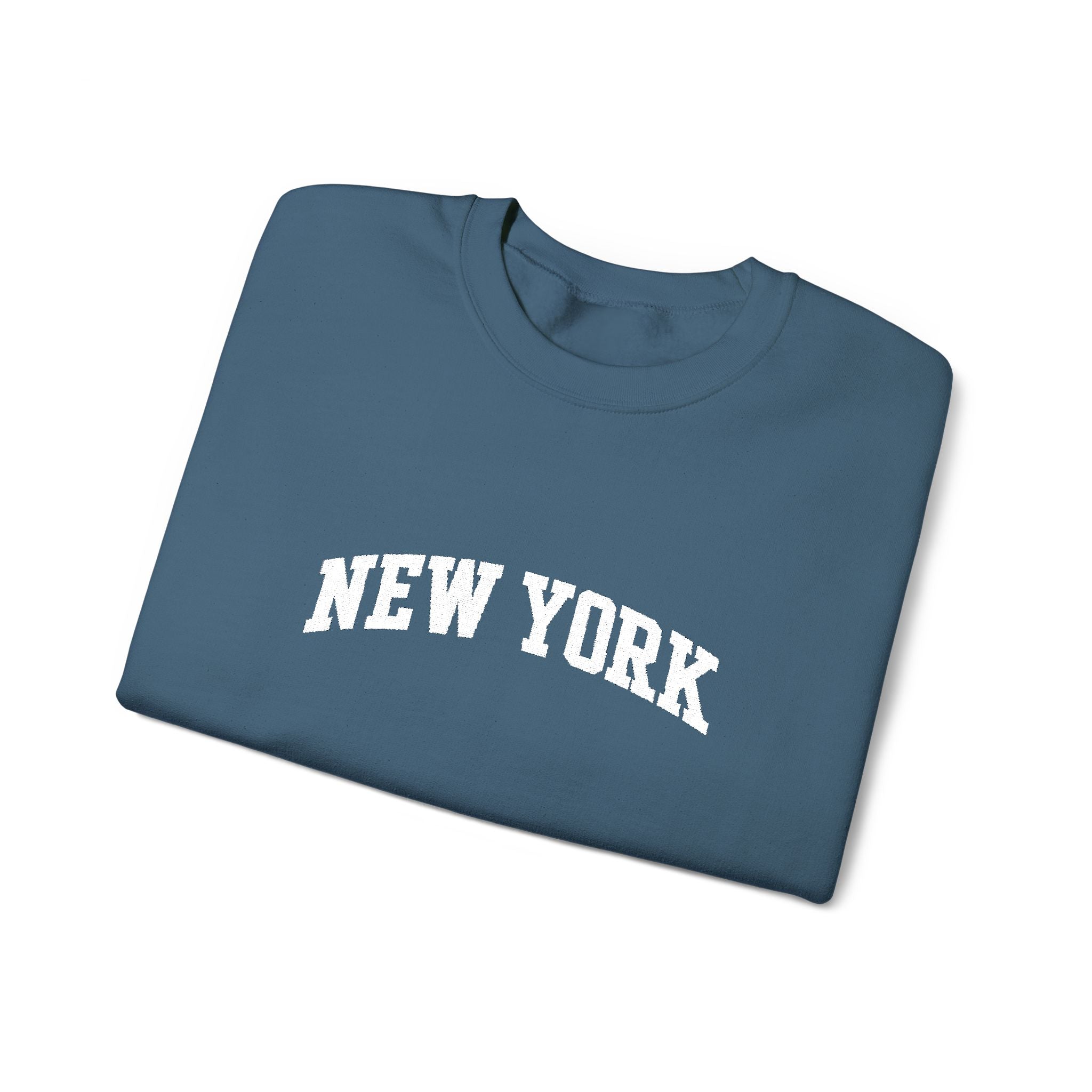 New York Crewneck Sweatshirt — Classic Collegiate City Pullover