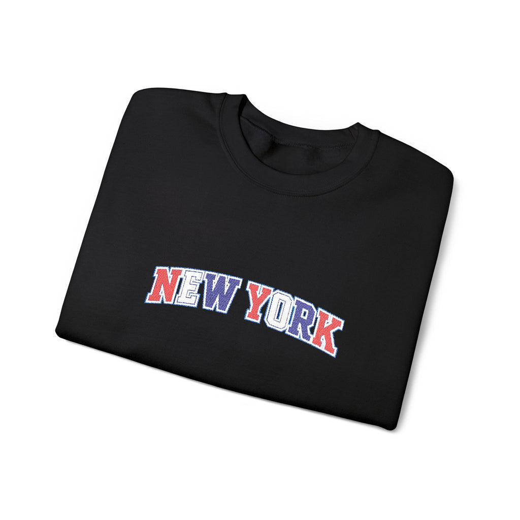 USA New York Red White Blue Crewneck Sweatshirt