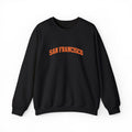 San Francisco Crewneck Sweatshirt — Retro Orange Collegiate Pullover