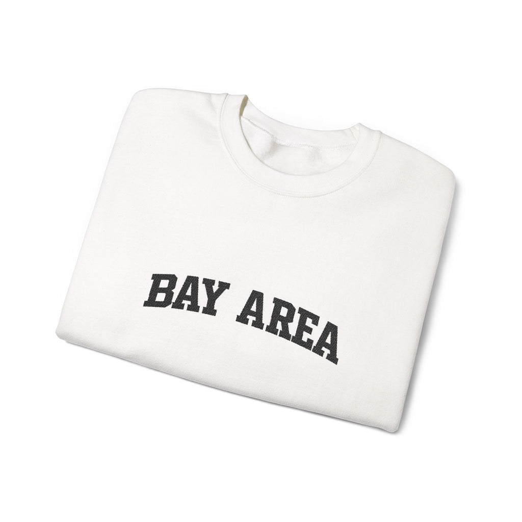 Bay Area Crewneck Sweatshirt - Cozy White Pullover