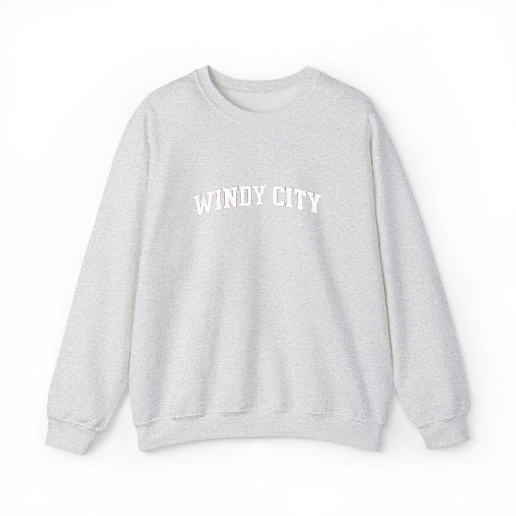 Windy City Crewneck Sweatshirt - Chicago Retro Arch Graphic