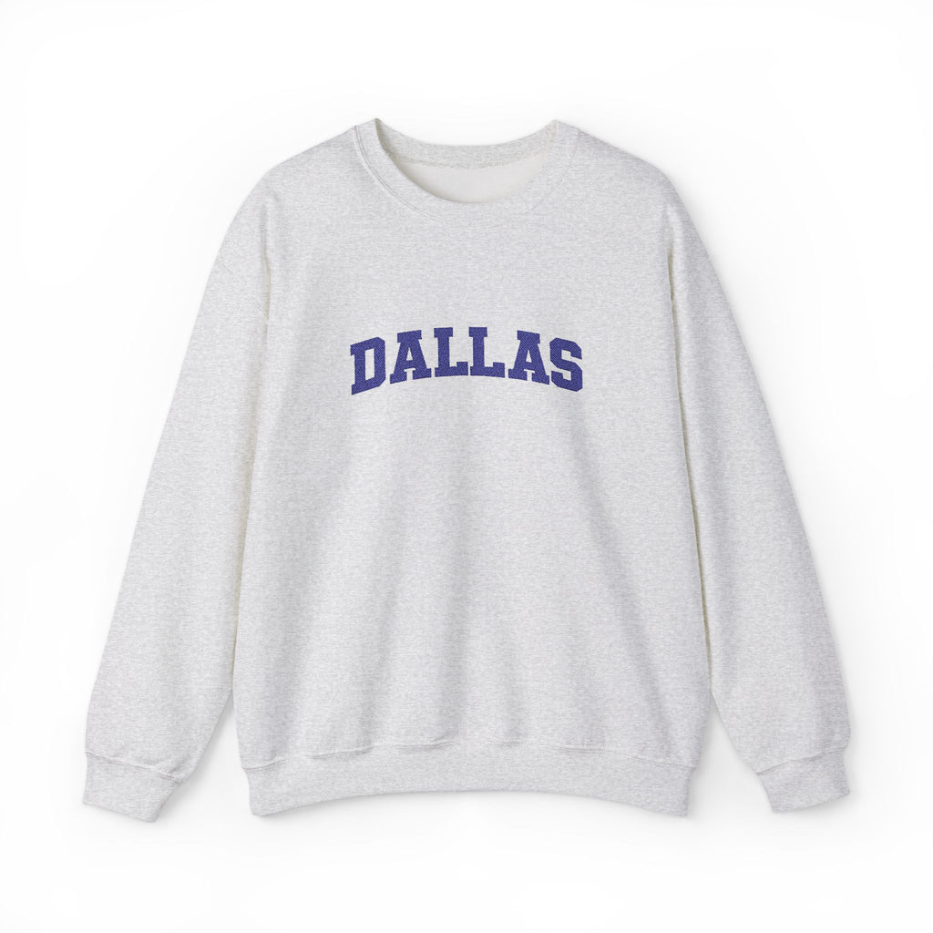 Dallas Retro Crewneck Sweatshirt — Vintage Collegiate Graphic