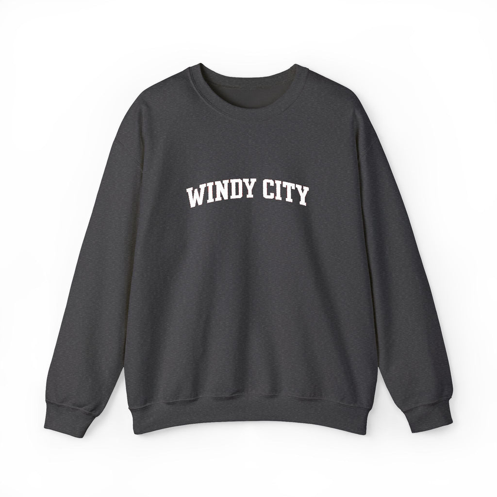 Windy City Crewneck Sweatshirt - Chicago Retro Arch Graphic