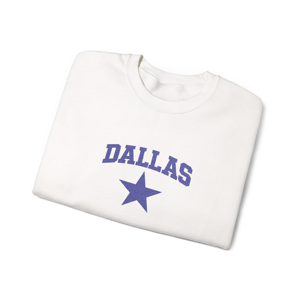 Dallas Star Crewneck Sweatshirt — Vintage Collegiate Pullover