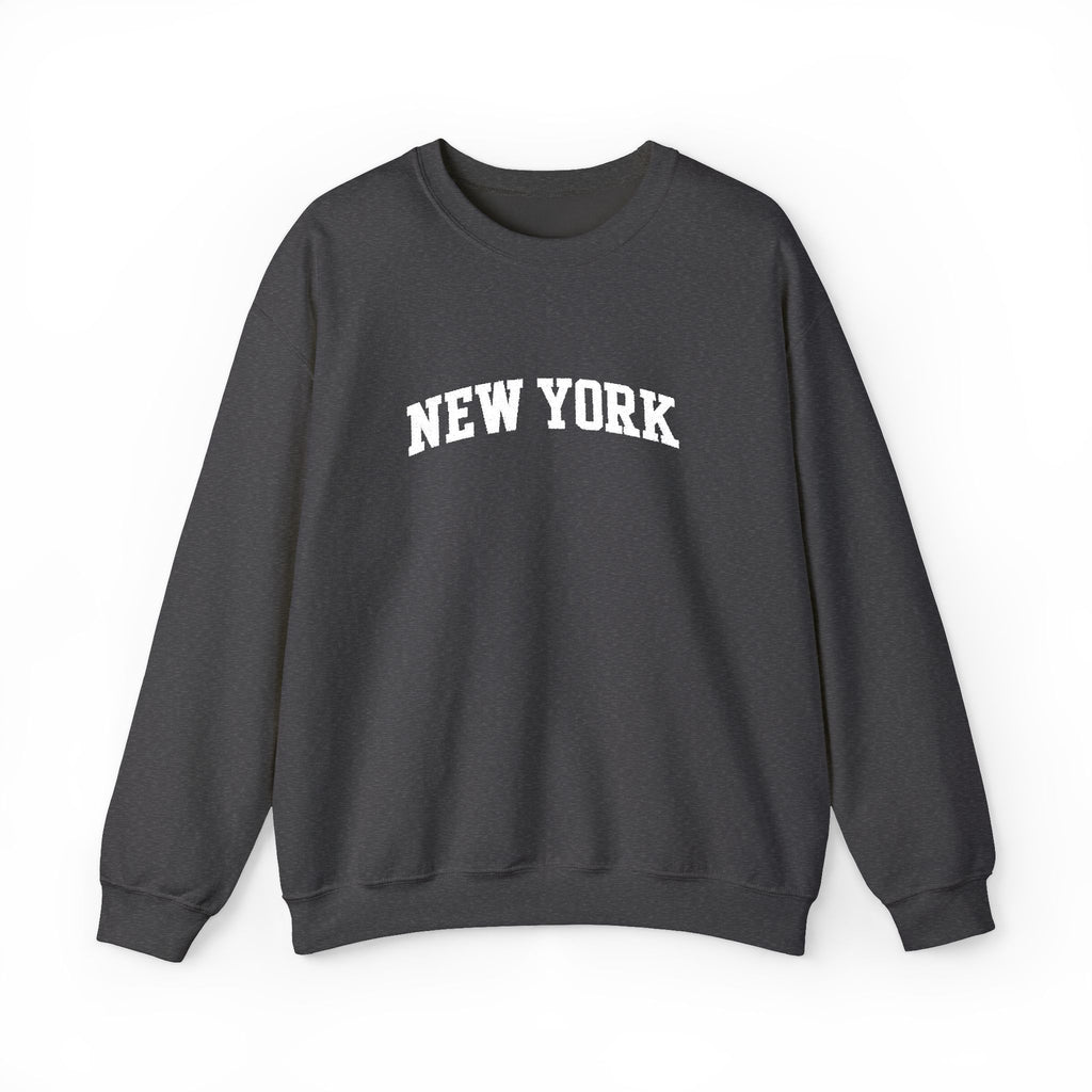 New York Crewneck Sweatshirt — Classic Collegiate City Pullover