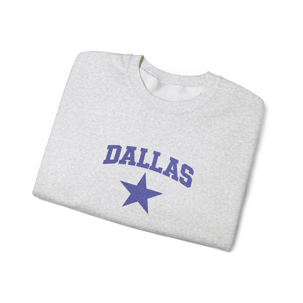 Dallas Star Crewneck Sweatshirt — Vintage Collegiate Pullover