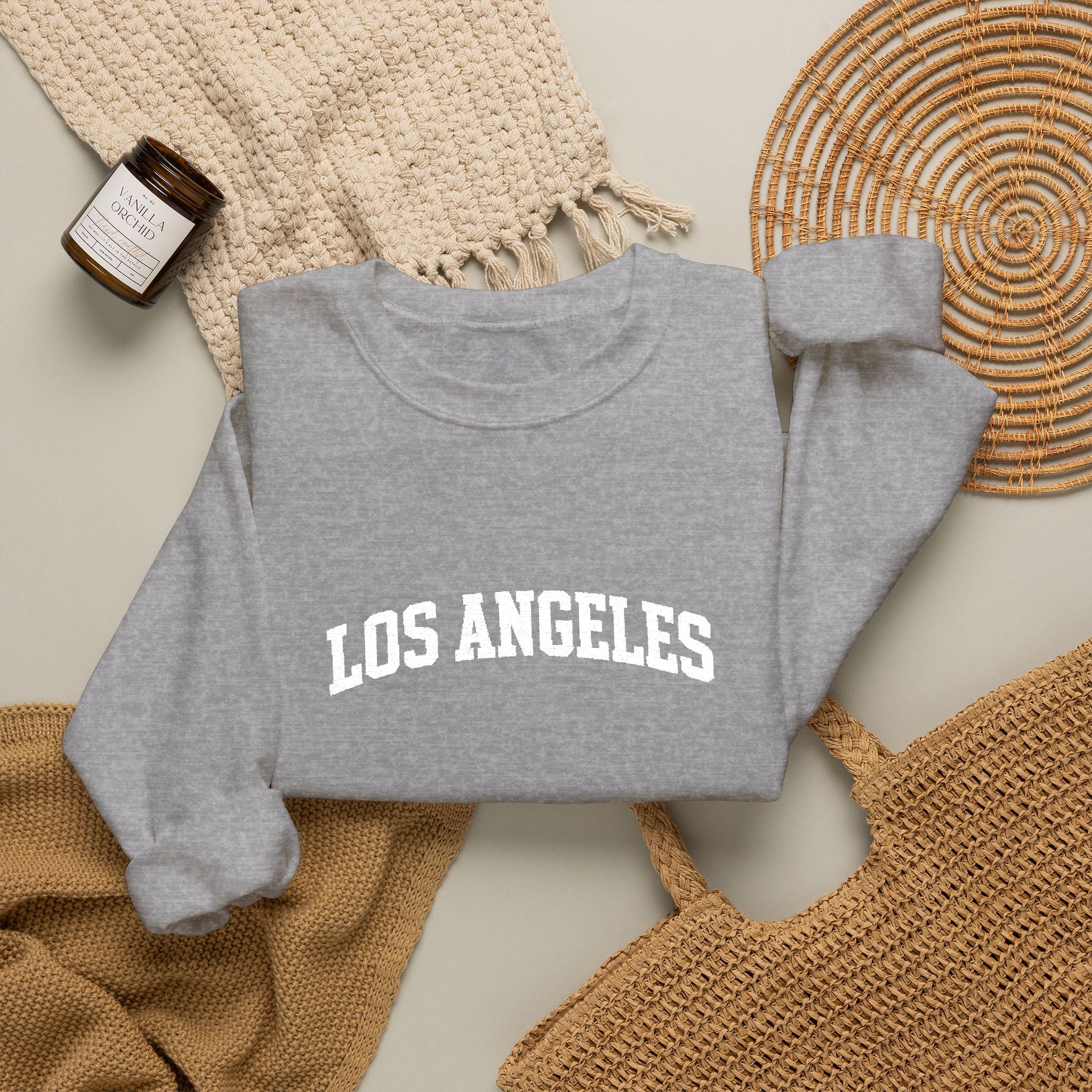 Los Angeles Crewneck Sweatshirt — Classic City Logo Pullover