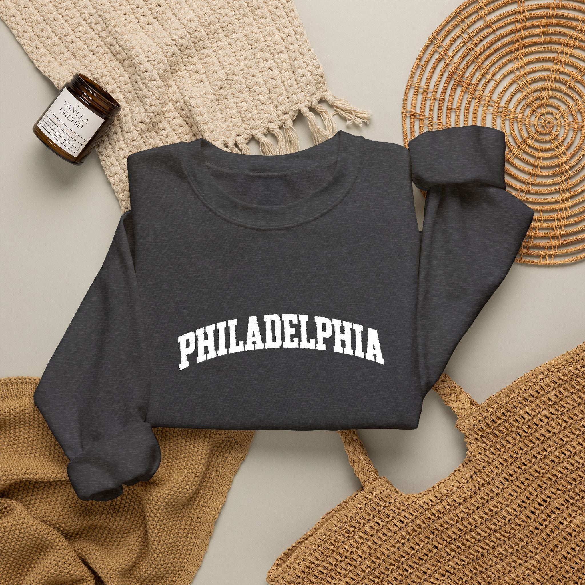 Philadelphia Crewneck Sweatshirt — Classic City Arch Logo