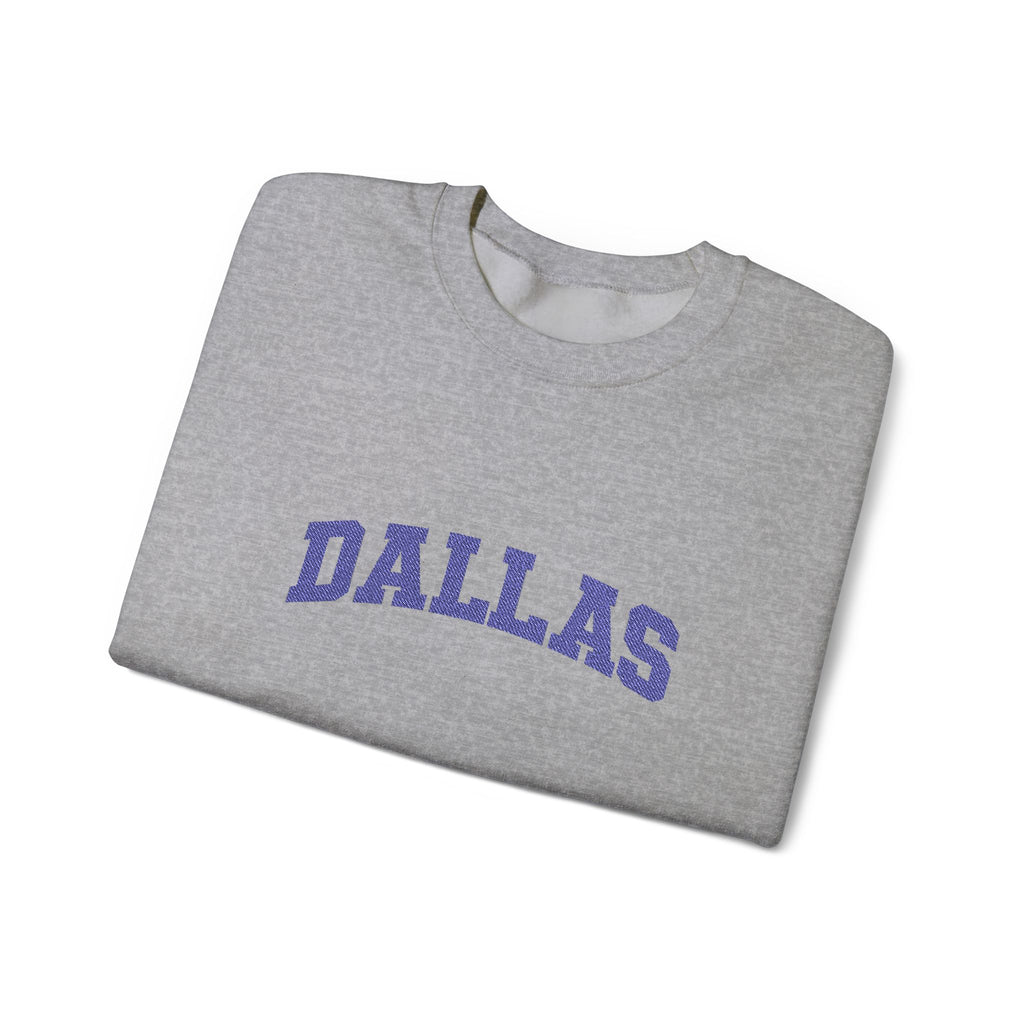 Dallas Retro Crewneck Sweatshirt — Vintage Collegiate Graphic