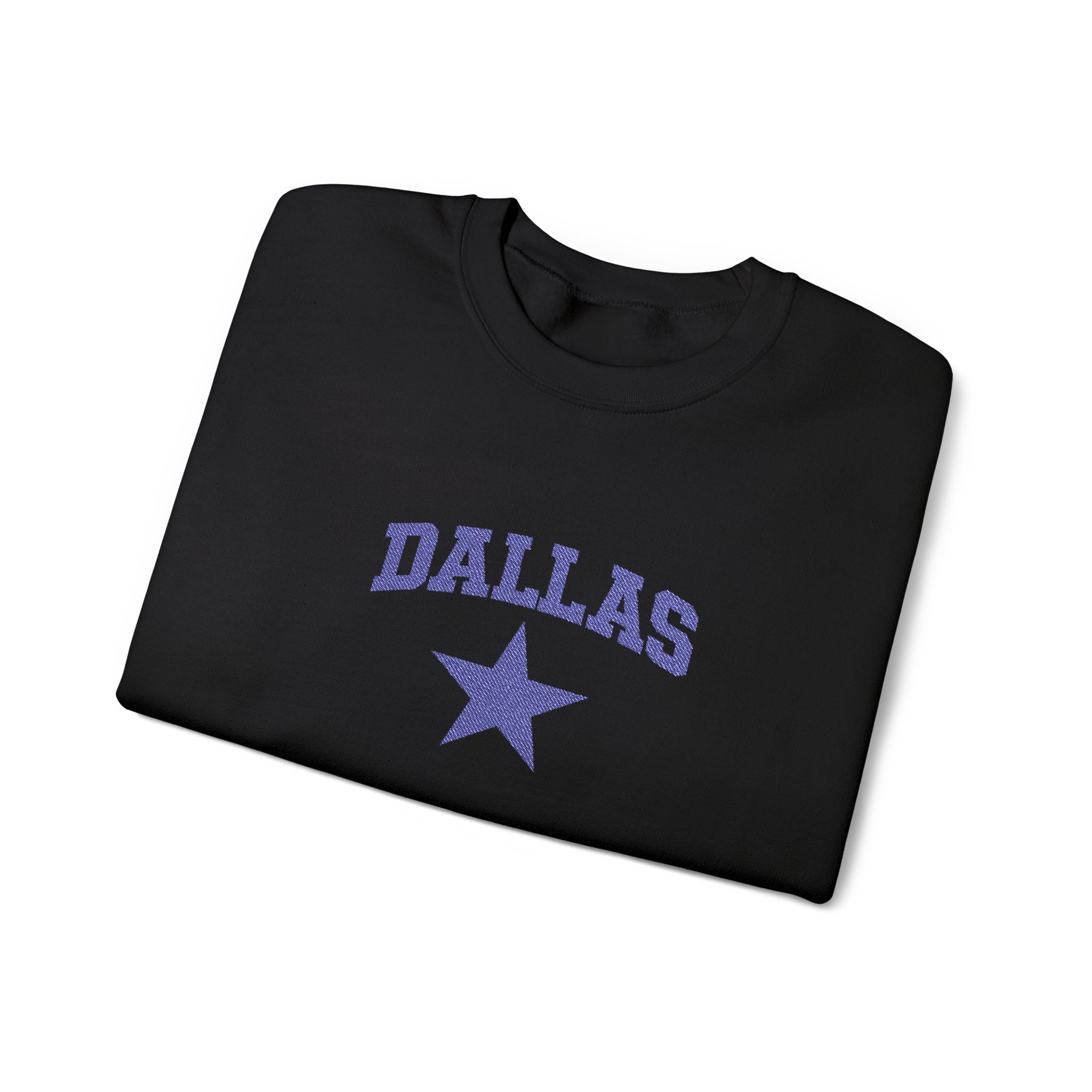 Dallas Star Crewneck Sweatshirt — Vintage Collegiate Pullover