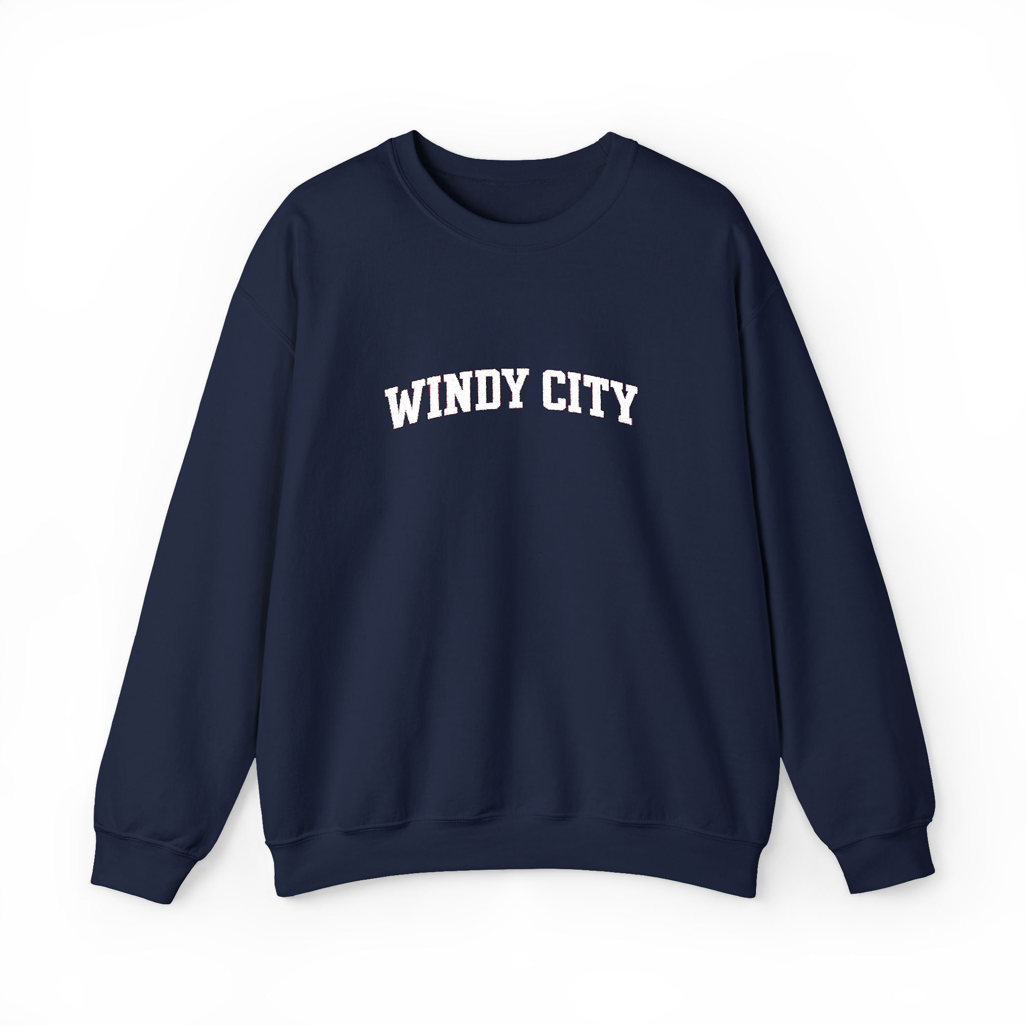 Windy City Crewneck Sweatshirt - Chicago Retro Arch Graphic