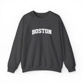 Boston Distressed Crewneck Sweatshirt — Vintage College Pullover