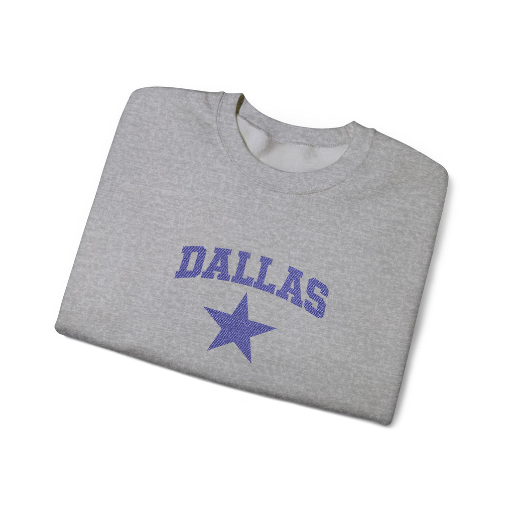 Dallas Star Crewneck Sweatshirt — Vintage Collegiate Pullover
