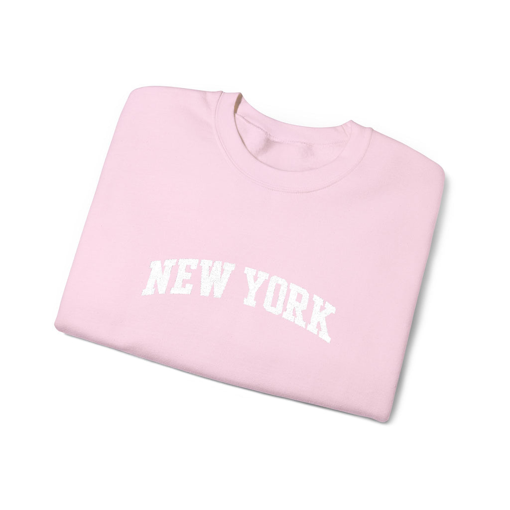 New York Crewneck Sweatshirt — Classic Collegiate City Pullover