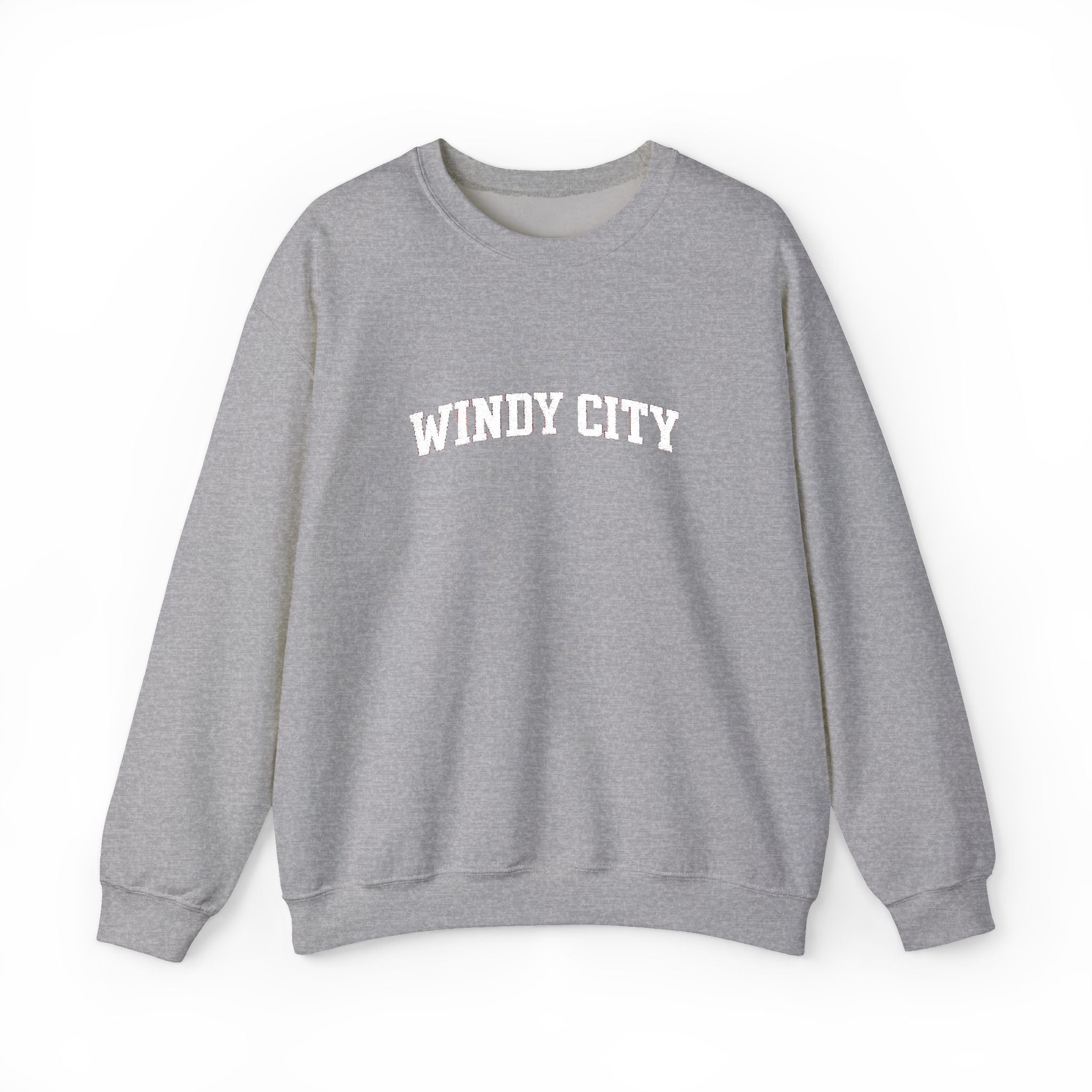 Windy City Crewneck Sweatshirt - Chicago Retro Arch Graphic