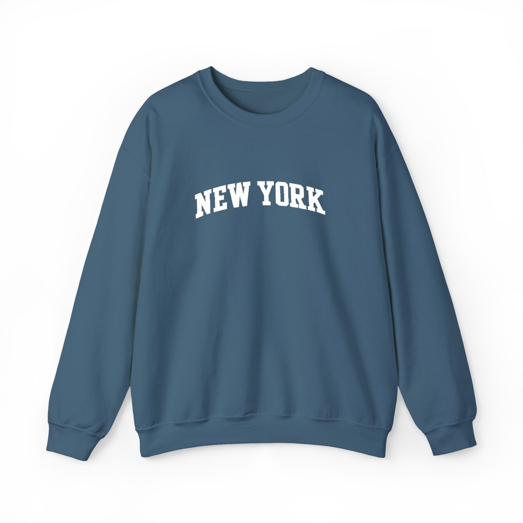 New York Crewneck Sweatshirt — Classic Collegiate City Pullover