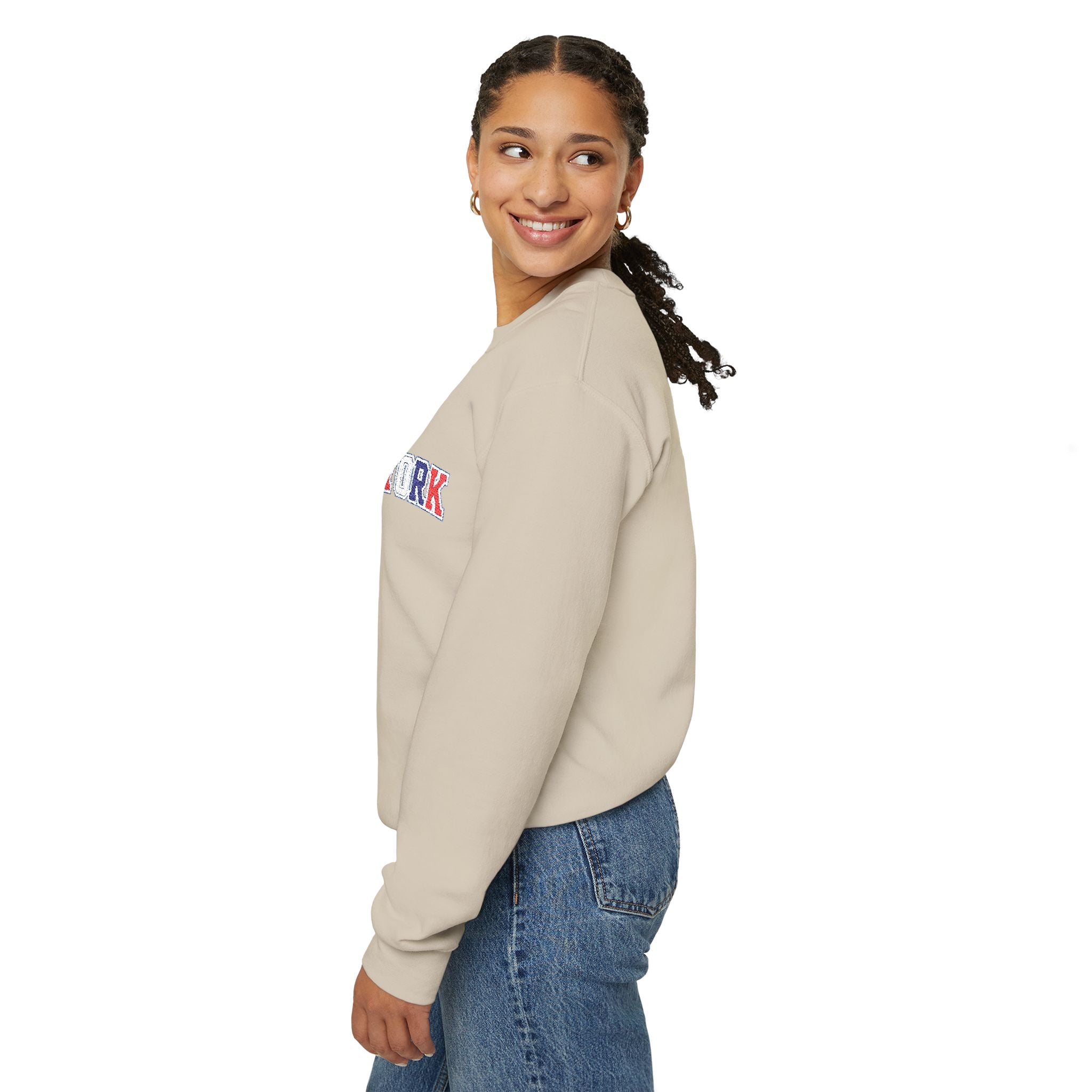 USA New York Red White Blue Crewneck Sweatshirt