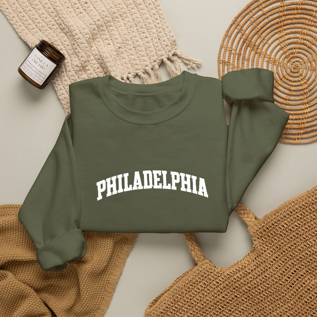 Philadelphia Crewneck Sweatshirt — Classic City Arch Logo