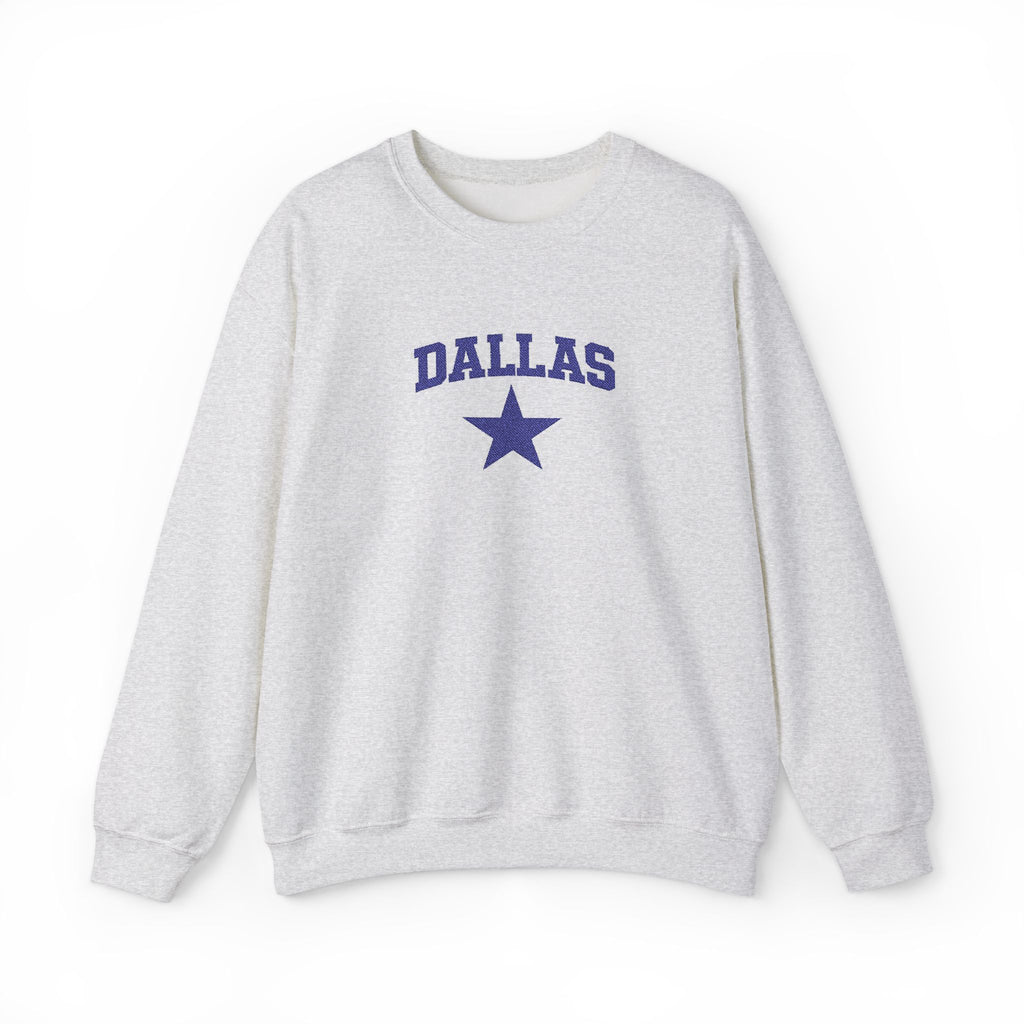Dallas Star Crewneck Sweatshirt — Vintage Collegiate Pullover
