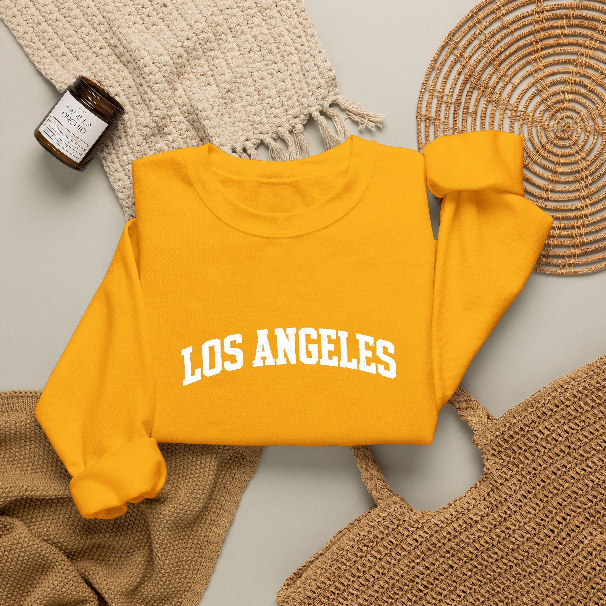 Los Angeles Crewneck Sweatshirt — Classic City Logo Pullover