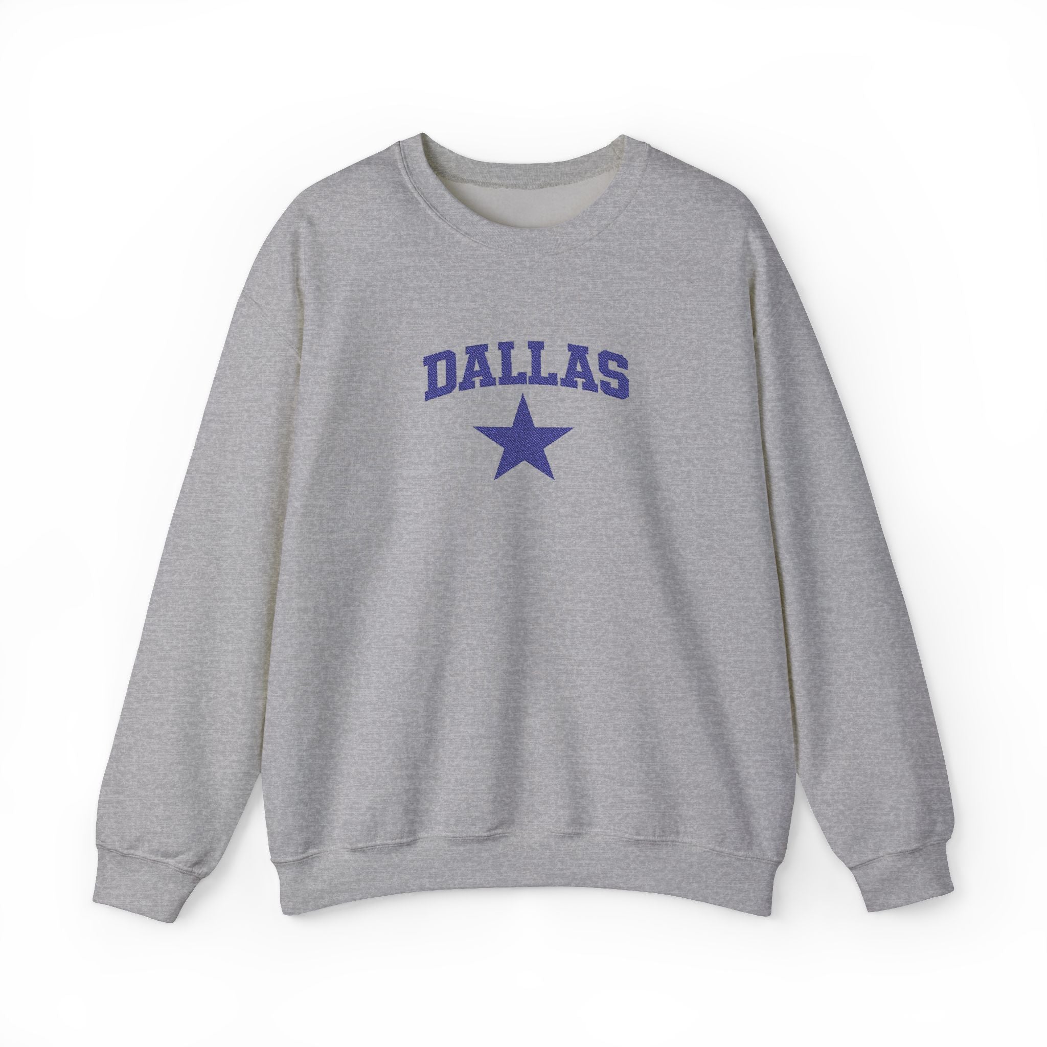 Dallas Star Crewneck Sweatshirt — Vintage Collegiate Pullover
